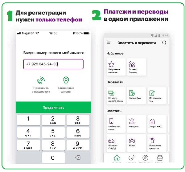 Перевод денег из Мегафон Банка